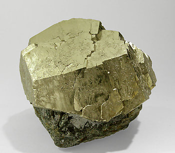 Pyrite with Hematite. Rear