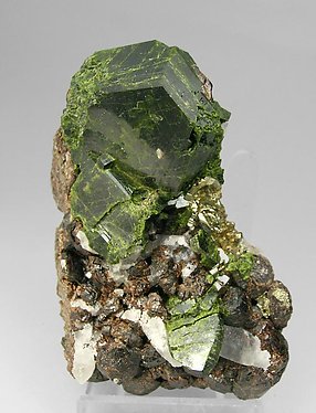 Epidote with Andradite and Pyrite.