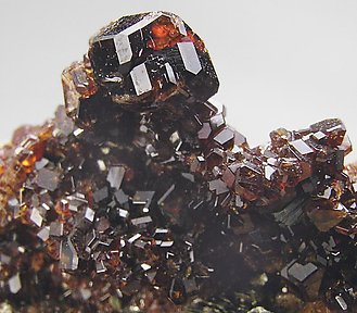 Grossular (hessonite) with Clinochlore. 