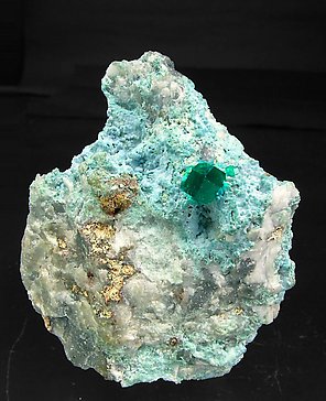 Dioptase with Shattuckite.