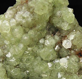 Smithsonite with Cuprite inclusions. 