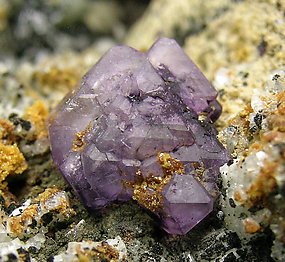 Fluorite with Orthoclase, Albite and Mica. 