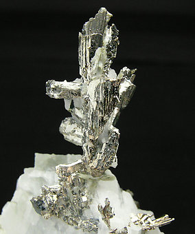 Allargentum with Dyscrasite, Silver, Calcite and Actinolite. 