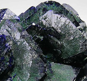 Azurite with Malachite. 