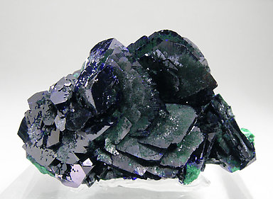 Azurite with Malachite. 