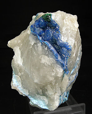 Shattuckite with Malachite and Quartz. 