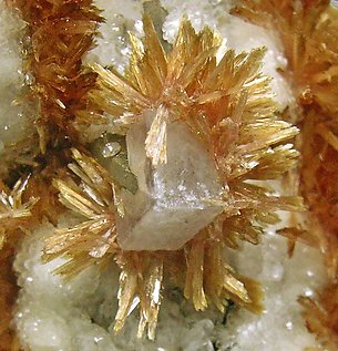 Inesite with Calcite. 