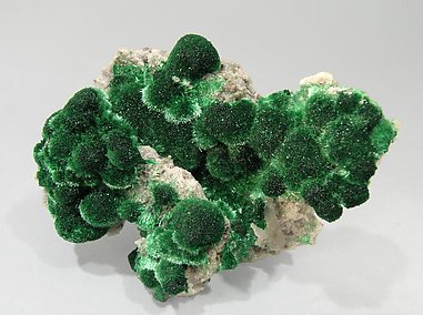 Malachite with Calcite.