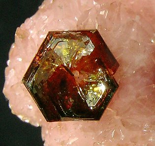 Shigaite on Rhodochrosite. 