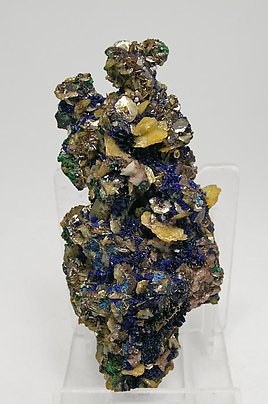 Wulfenite with Azurite and Dolomite.