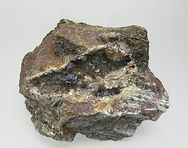 Cuprite with Calcite. 