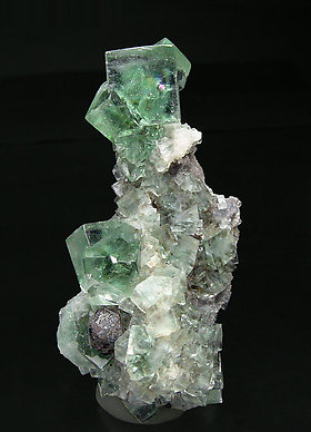 Fluorite with Galena and Quartz. 