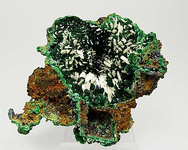 Cerussite with Malachite.