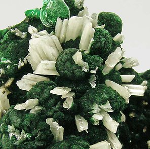 Cerussite with Malachite. 