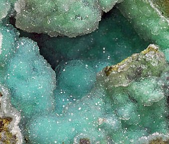 Chrysocolla with Quartz. 