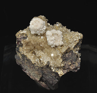 Bultfonteinite with Hydroxyapophyllite-(K) and Calcite.