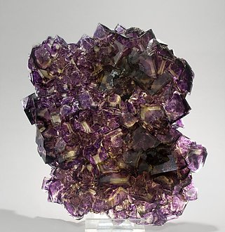 Fluorite.  Front with light behind