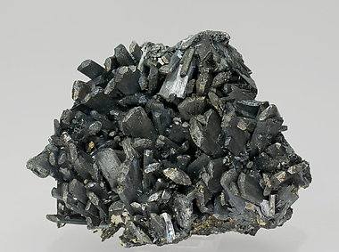 Stibnite with Pyrite.