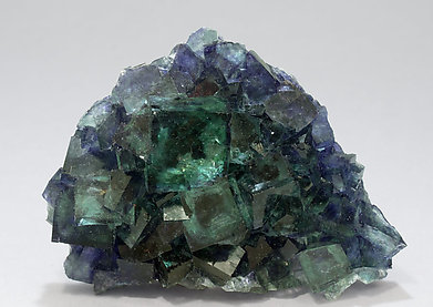 Fluorite with Calcite. 