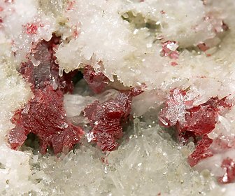 Cinnabar with Quartz. 