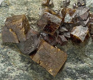 Perovskite with Magnetite. 