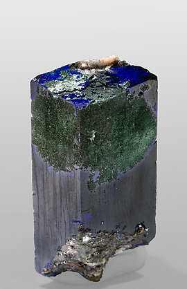 Azurite with Malachite. Rear