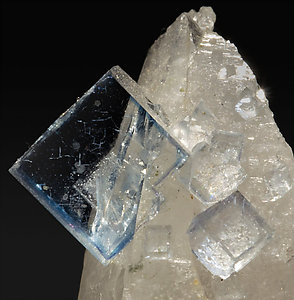 Fluorite with Quartz. 