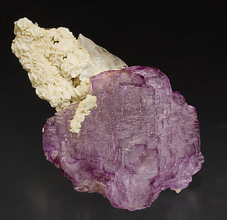 Fluorite with Dolomite, Muscovite and Quartz. Top