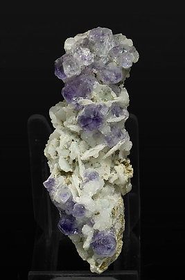 Fluorite with Quartz and Calcite.