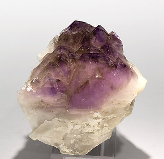 Quartz (variety amethyst) with Quartz. 