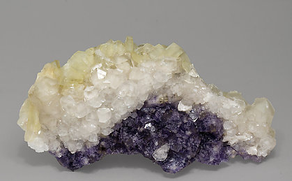 Fluorite with Calcite and Baryte. 