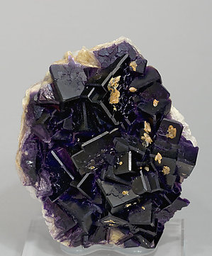 Fluorite with Calcite. 