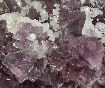 Fluorite with Quartz. 