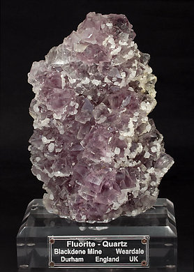 Fluorite with Quartz. 