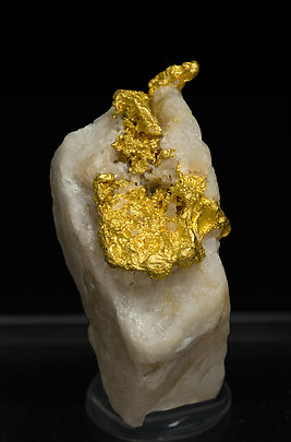 Oro en Cuarzo. Vista frontal