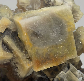 Fluorite with Quartz. 