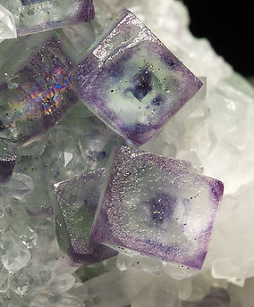 Fluorite with Quartz. 