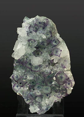 Fluorite with Quartz. 