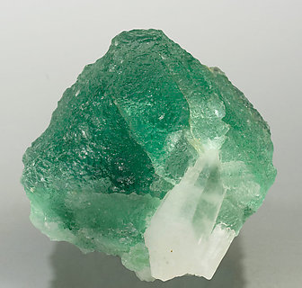 Octahedral Fluorite with Quartz.