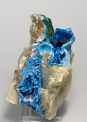 Shattuckite with Malachite and Quartz. 