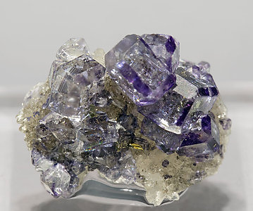 Fluorite with Quartz. 