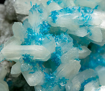 Cavansite with Stilbite. 