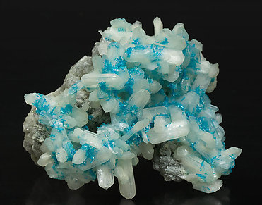 Cavansite with Stilbite. 