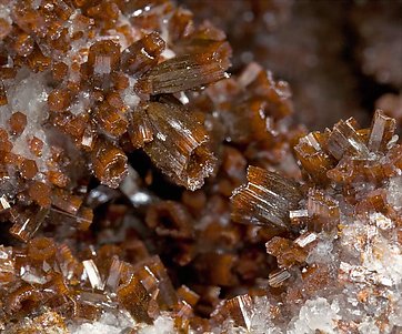 Vanadinite with Calcite. 