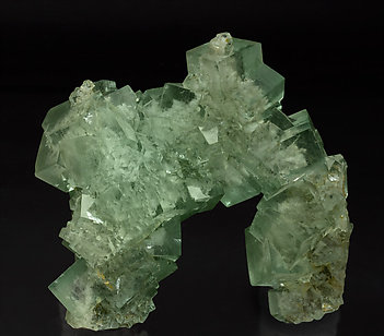 Fluorite with inclusions. Front