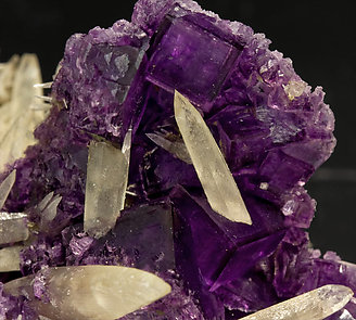 Fluorite with Calcite. 