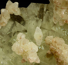 Fluorite with Calcite. 