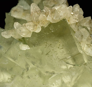 Fluorite with Calcite. 