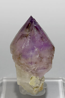 Sceptered Quartz (variety amethyst) with smoky Quartz.