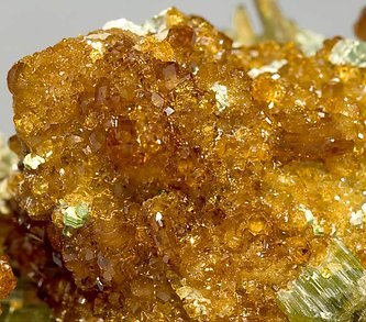 Vesuvianite with Grossular (Hessonite). 